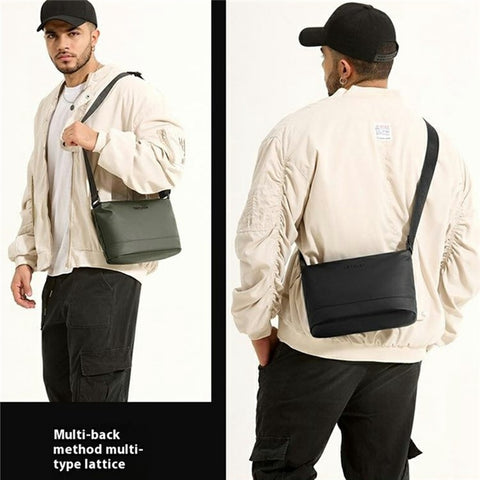 WEPOWER 7679 Men Crossbody Bag Lightweight Nylon Large Capacity Casual Messenger Bag