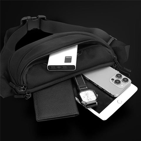 WEPOWER Commuter Chest Bag for Men Crossbody Bag Outdoor Cycling Waterproof Waist Bag