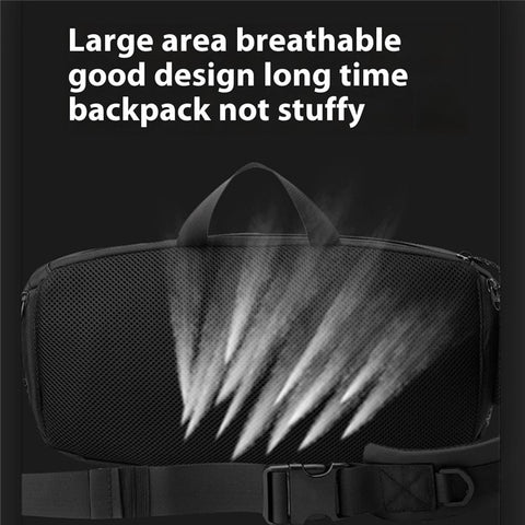 WEPOWER 6630 Large Capacity Waterproof Nylon Waist Pack Unisex Crossbody Single Shoulder Bag