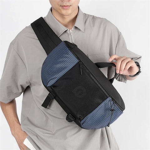 WEPOWER 6630 Large Capacity Waterproof Nylon Waist Pack Unisex Crossbody Single Shoulder Bag