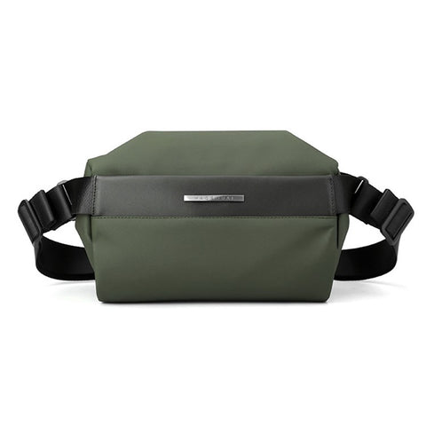 HAOSHUAI 1239 Casual Men Crossbody Bag Water Resistant Nylon Chest Pack Single Shoulder Bag