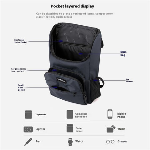 TOUGH SLHS 3405 Stylish Casual Backpack Large Capacity Daypack Business Commute Laptop Bag