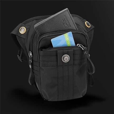 WEPOWER 7110 Nylon Men Waist Bag Chest Pack Leg Pouch for Commuting Outdoor Cycling Sports