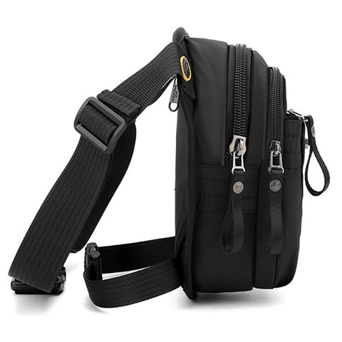 WEPOWER 7110 Nylon Men Waist Bag Chest Pack Leg Pouch for Commuting Outdoor Cycling Sports