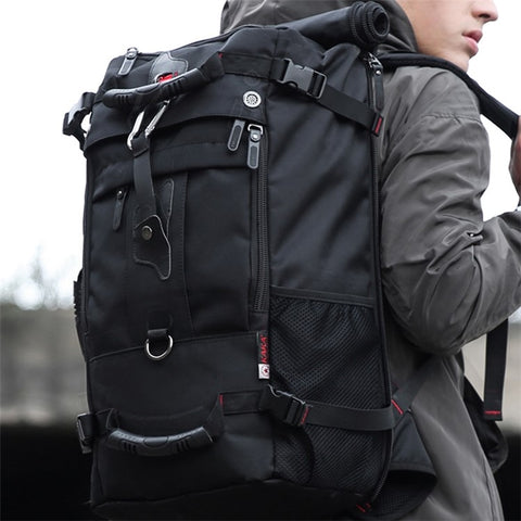 KAKA KA-2070-1 Men Camping Hiking Multi-function 40L Shoulder Bag Outdoor Waterproof Backpack with Hidden Shoulder Strap