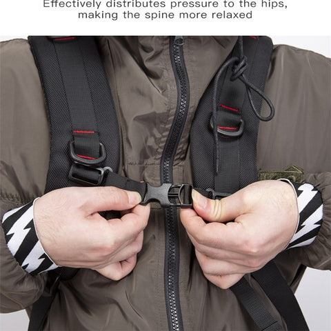 KAKA KA-2070-1 Men Camping Hiking Multi-function 40L Shoulder Bag Outdoor Waterproof Backpack with Hidden Shoulder Strap