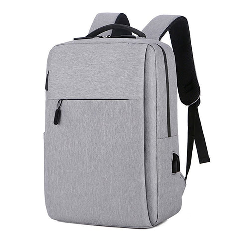 Casual Nylon Oxford Cloth Backpack Waterproof Laptop Dual Shoulders Bag with USB Port