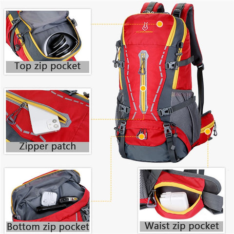 FLAMEHORSE Outdoor Climbing Camping Hiking Rucksack Men Nylon Travel Backpack