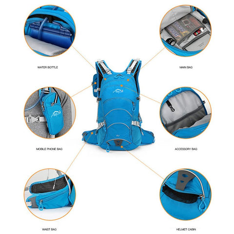 OUTDOOR INOXTO 20L Outdoor Camping Hiking Rucksack Waterproof Polyester Cycling Backpack