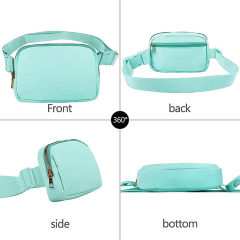 Stylish Men Women Nylon Waterproof Chest Waist Bag Sport Casual Crossbody Bag