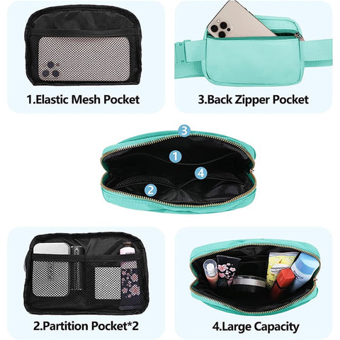 Stylish Men Women Nylon Waterproof Chest Waist Bag Sport Casual Crossbody Bag