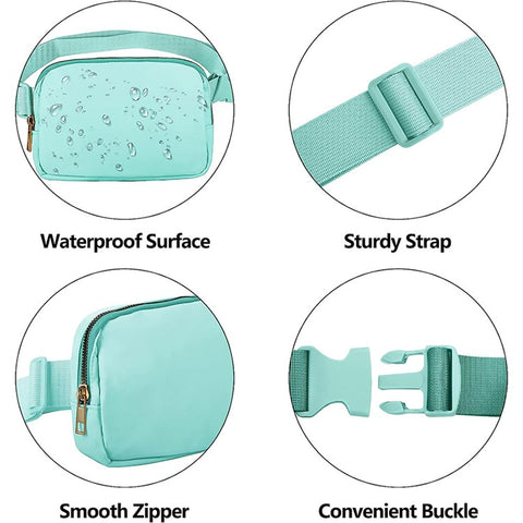 Stylish Men Women Nylon Waterproof Chest Waist Bag Sport Casual Crossbody Bag