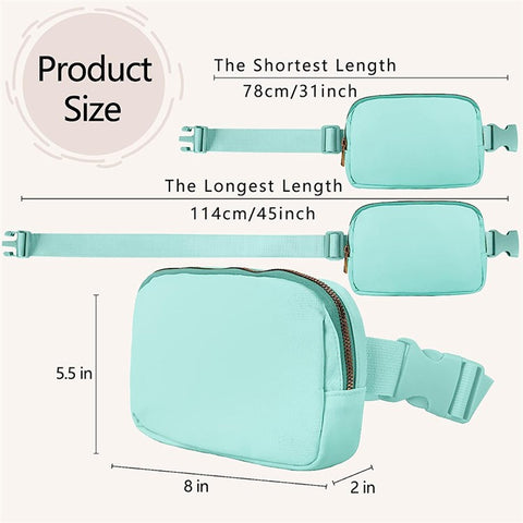 Stylish Men Women Nylon Waterproof Chest Waist Bag Sport Casual Crossbody Bag