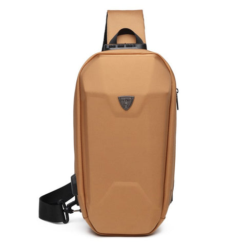 OZUKO 9321 Chest Bag Hard EVA Waterproof Crossbody Shoulder Bag