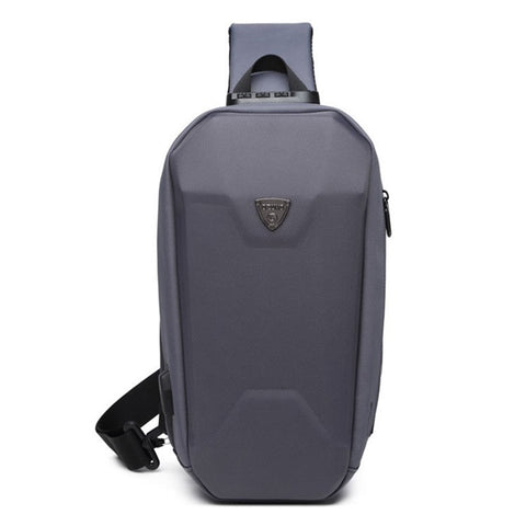 OZUKO 9321 Chest Bag Hard EVA Waterproof Crossbody Shoulder Bag
