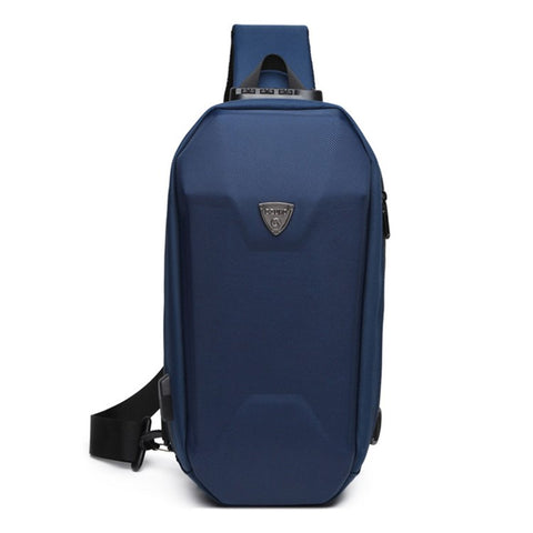 OZUKO 9321 Chest Bag Hard EVA Waterproof Crossbody Shoulder Bag