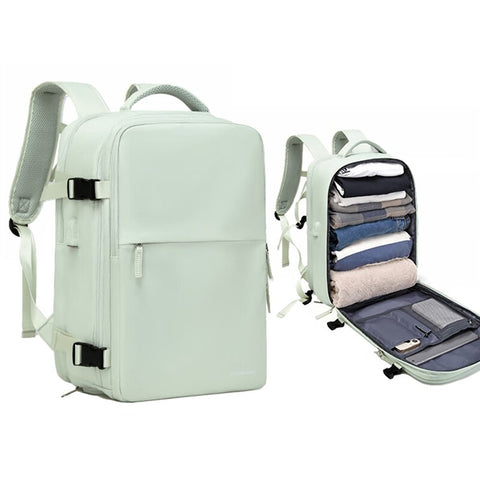 VICTORIATOURIST V7056 Polyester Travel Backpack Dual Shoulder Laptop Bag with USB Port