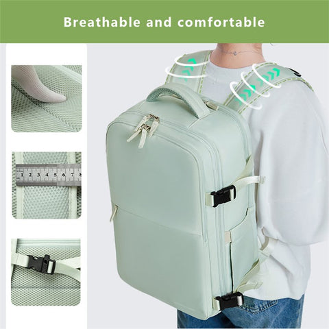 VICTORIATOURIST V7056 Polyester Travel Backpack Dual Shoulder Laptop Bag with USB Port