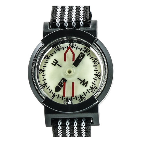 JINGU Waterproof Luminous Dial Compass Watch Scubas Diving Navigation Compass Wristband