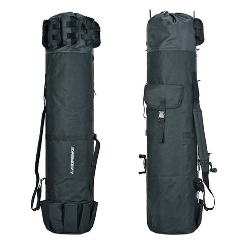 LEO 28260 Fishing Pole Single Shoulder Bag 600D Oxford Cloth Fishing Rod Carrying Bag