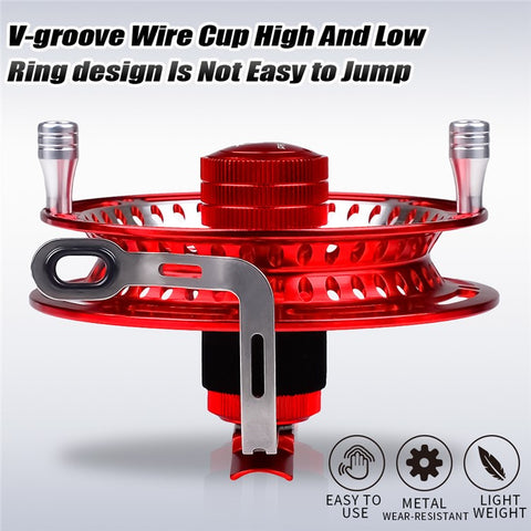 PROBEROS JD85 85mm Portable Lightweight Full Metal Fishing Reel