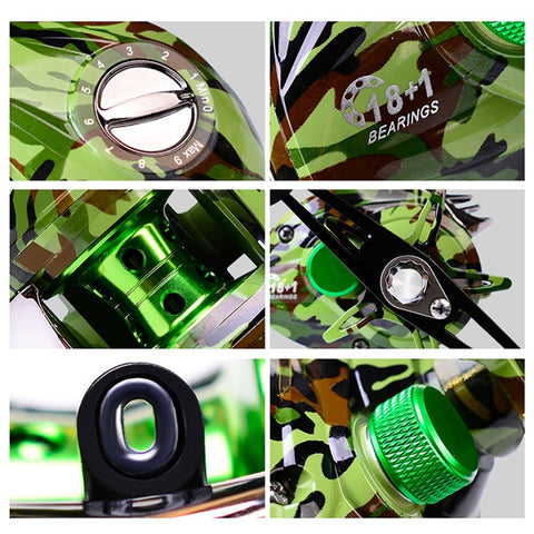 PROBEROS DW131 18+1BB Metal Baitcasting Reel High-Strength Fishing Reel