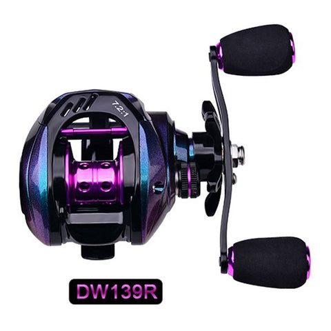PROBEROS DW139 7.2:1 Colorful Metal Baitcasting Reel, Ultra-Light Fishing Reel