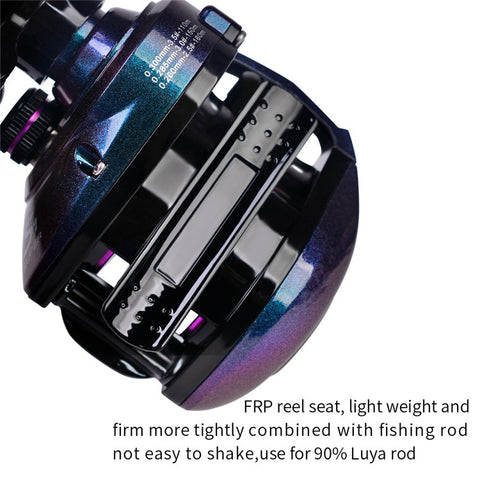 PROBEROS DW139 7.2:1 Colorful Metal Baitcasting Reel, Ultra-Light Fishing Reel