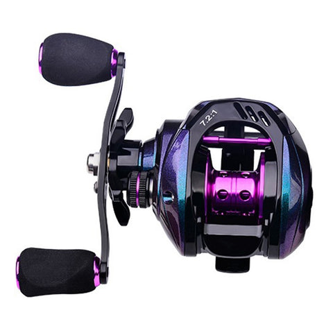 PROBEROS DW139 7.2:1 Colorful Metal Baitcasting Reel, Ultra-Light Fishing Reel