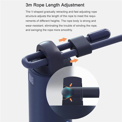 XIAOMI Mijia XMSR-P803 3m Digital Counter Smart Skipping Rope Lose Weight Exercise Tool
