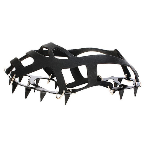 AL526179122115 1 Pair Manganese Steel 18 Teeth Ice Cleats Grippers Shoes Crampons for Hiking Climbing