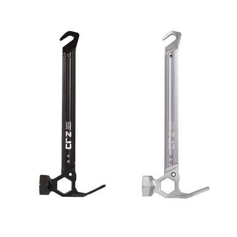 CLS Outdoor Camping Tent Peg Hammer Stainless Steel+Aluminum Alloy Handle Nail Puller