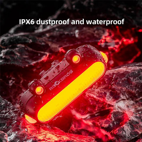 ROCKBROS RFL02 LED Bike Tail Light Frog Bicycle Rear Cycling Safety Flashlight Brake Light