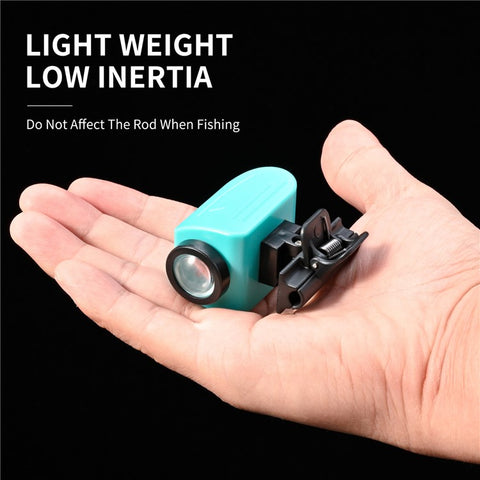 LEO 28285 LED Night Fishing Rod Lights Two-Color Light Source Integrated Waterproof Fishing Clamp Lamp