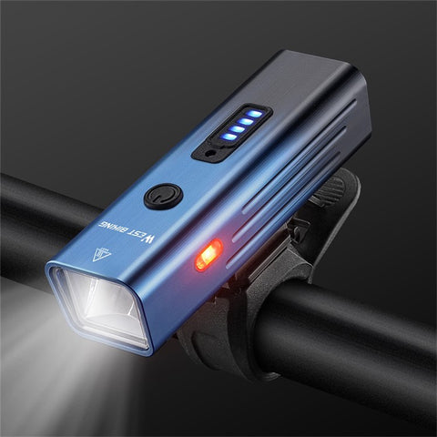 WEST BIKING YP0701416 Bicycle Headlight Aluminum Alloy Intelligent Sensing Headlight Type-C Bike Night Lights for Cycling