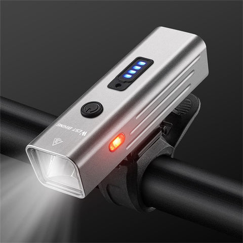 WEST BIKING YP0701416 Bicycle Headlight Aluminum Alloy Intelligent Sensing Headlight Type-C Bike Night Lights for Cycling