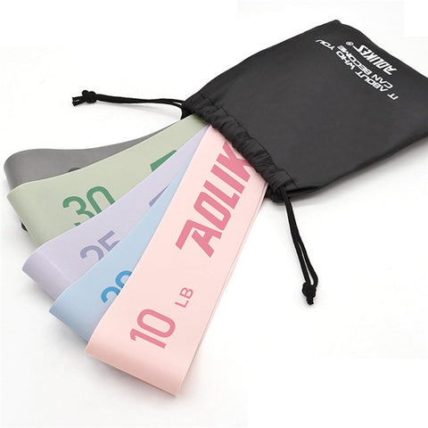 AOLIKES 3611 5Pcs / Set 60cm Latex Resistance Band Exercise Band for Powerlifting Strength Training