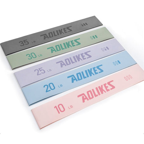 AOLIKES 3611 5Pcs / Set 60cm Latex Resistance Band Exercise Band for Powerlifting Strength Training