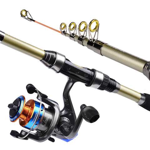 PROBEROS HWCSET068 1.8m Long Casting Spinning Rod Combo Set with Fishing Reel, Lures