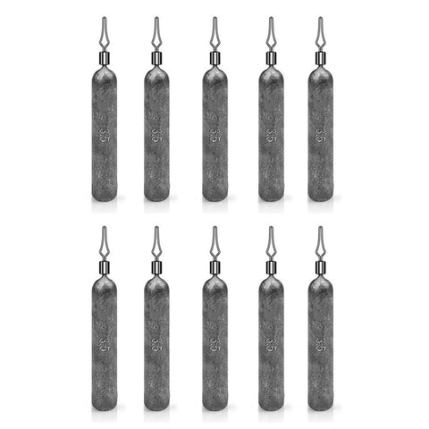 JIG035 10Pcs / Pack Reaction Tackle Lead Drop Shot Weights, Anti-Snag Fishing Sinkers