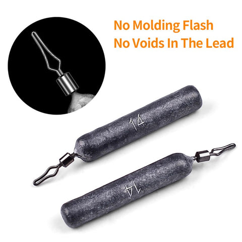JIG035 10Pcs / Pack Reaction Tackle Lead Drop Shot Weights, Anti-Snag Fishing Sinkers