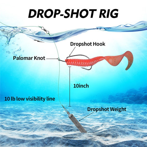 JIG035 10Pcs / Pack Reaction Tackle Lead Drop Shot Weights, Anti-Snag Fishing Sinkers