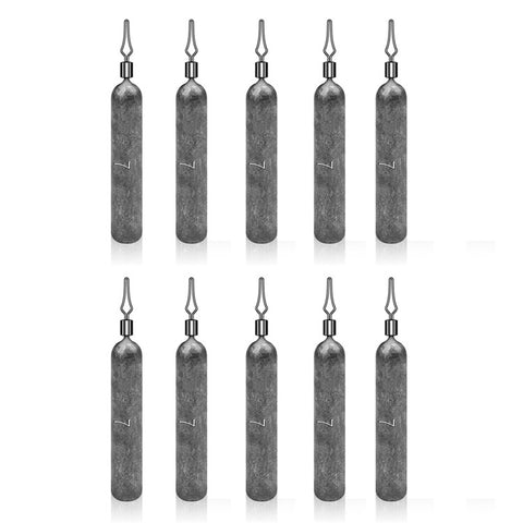 JIG035 10Pcs / Pack Reaction Tackle Lead Drop Shot Weights, Anti-Snag Fishing Sinkers