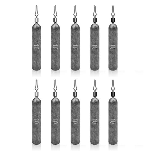 JIG035 10Pcs / Pack Reaction Tackle Lead Drop Shot Weights, Anti-Snag Fishing Sinkers