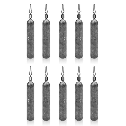 JIG035 10Pcs / Pack Reaction Tackle Lead Drop Shot Weights, Anti-Snag Fishing Sinkers
