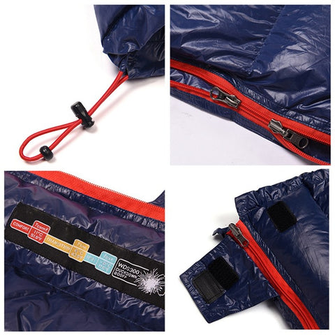 WIDESEA WDS-400 Camping Sleeping Bag for Adults Kids Spring Winter Sleeping Bag Ultralight Backpacking Gear for Traveling Hiking