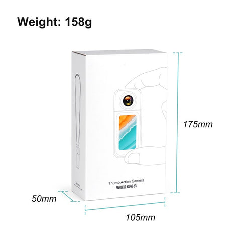 S70 Thumb Camera Rotation Lens WiFi DV Camera 2.7K HD First Person View Sports Cycling Pet Camera