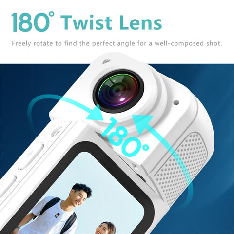 S70 Thumb Camera Rotation Lens WiFi DV Camera 2.7K HD First Person View Sports Cycling Pet Camera