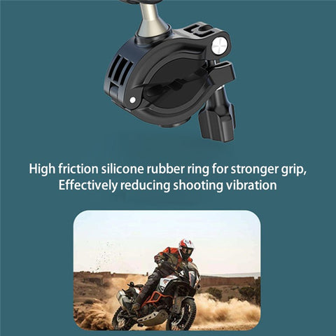 FLW402 Bike Motorcycle Handlebar Camera Holder 360 Degrees Rotary Aluminum Bike Camera Adapter Mount