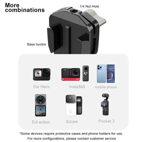 FLW429 Motorcycle Windshield Clip Camera Clamp Mount Accessories Phone Holder